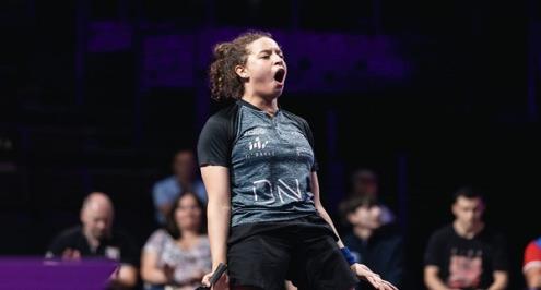 بعد مباراة تاريخية.. هنا جودة تتأهل إلى ربع نهائي بطولة مونبيليه لتنس الطاولة